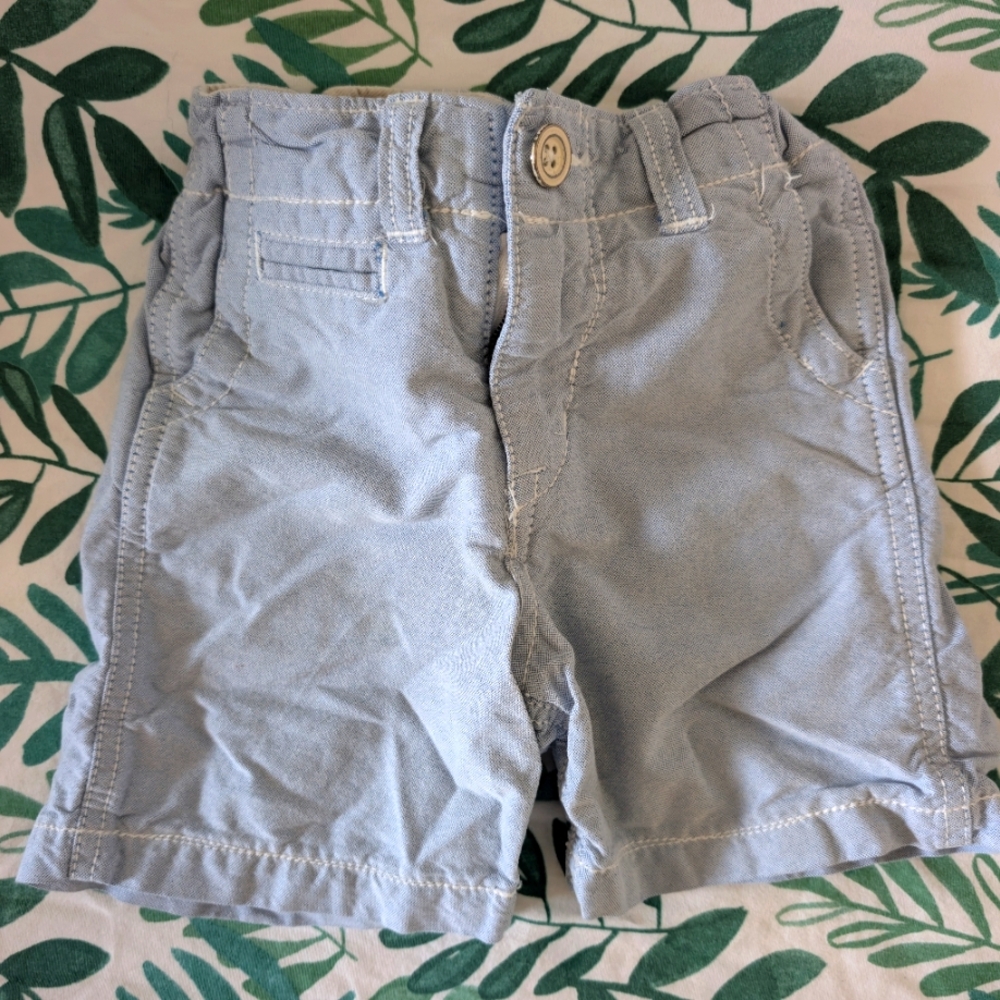Light Blue-Gray Baby Shorts